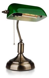 Zöld asztali lámpa banker