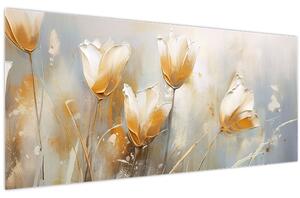 Kép - Tulipánok festése (120x50 cm)