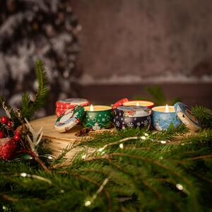 KONDELA Karácsonyi illatos gyertyák, 5 db-os szett, 483 g, LJUSI TYP 2