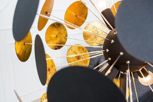 Álló lámpa INFI, 170 cm - fekete, arany