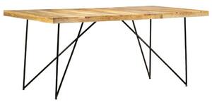 VidaXL Mangófa Étkezőasztal - Ipari Stílus - 180x90 cm