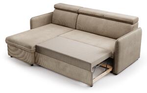 Barcelia Mini kanapéágy - barna kordbársony, könnyen tisztítható Anafi 06