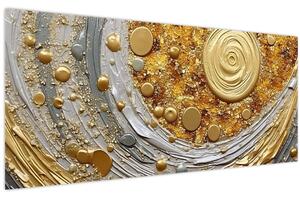 Kép - Arany textúrázás (120x50 cm)