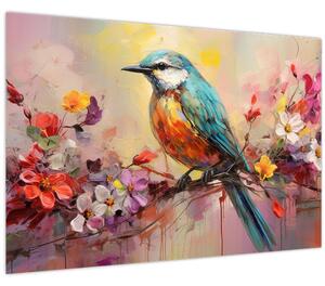 Kép - Egy madár festménye (90x60 cm)