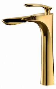 Mexen Lily magasított fürdőszobai mosdó csaptelep - arany (73610-50)