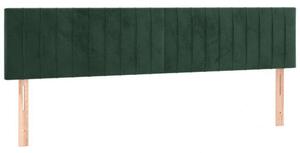 VidaXL Bársony Ágyfejtámla - Sötétzöld - 180cm