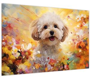 Kép - Boldog kutya (90x60 cm)
