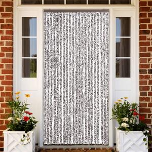 Barna és bézs zsenília rovarfüggöny 90 x 200 cm