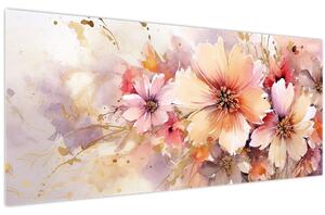 Kép - Virágok (120x50 cm)