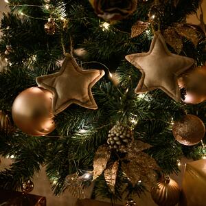 KONDELA Karácsonyfa fém állvánnyal, 120 cm, CHRISTMAS TYP 10