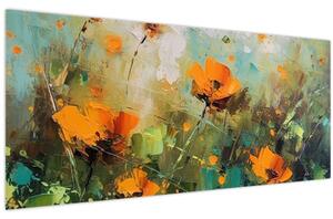 Kép - Virágok (120x50 cm)