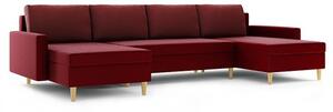 BELLIS III U alakú kinyitható kanapé Rózsaszín