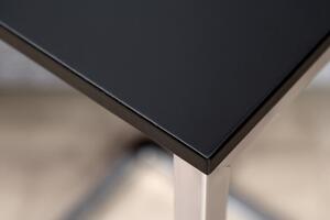 Kisasztal SIMPLE 60 cm - fekete, ezüst