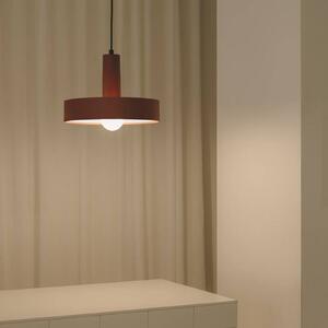 LEDS-C4 Keops 1 függőlámpa, terrakotta matt, Ø 28 cm, alumínium, dimmelhető, Terrakotta, Nappali / Étkező, Alumínium, Modern
