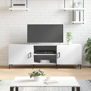 Fehér szerelt fa TV-szekrény 150 x 30 x 50 cm