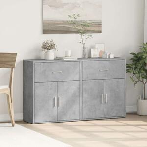 VidaXL Tálalószekrény - 2 db - Betonszürke - 60x31x70 cm