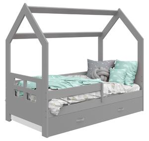 AMI bútorok HÁZIKÓ D3D gyermek ágy 160x80cm tömör szürke