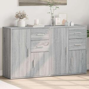 VidaXL Tálalószekrény Szett - Sonoma Szürke - 2 db - 60x31x70 cm