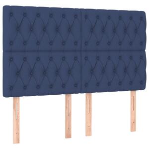 VidaXL Kék Szövet Fejtámla - 4 db - 160cm