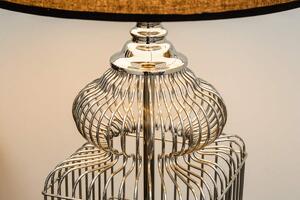 Stílusos asztali lámpa Bruce, 68 cm, ezüst