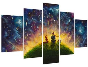 Kép - A kis herceg és a róka (150x105 cm)