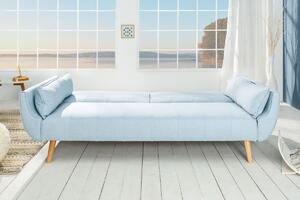 Nyitható ülőgarnitúra Amiyah / 215 cm - világos kék