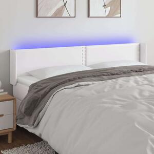 VidaXL LED-es Fejtámla - Műbőr - Fehér - 203cm