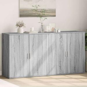 VidaXL Tálalószekrény Szett - Sonoma Szürke Fa - 2 db - 79x38x80 cm