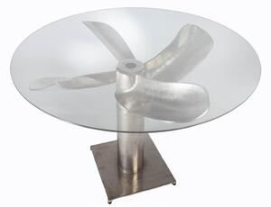 Stílusos étkezőasztal Propeller 94 cm ezüst