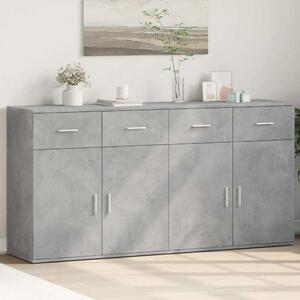 VidaXL Beton Szürke Tálalószekrény Szett - 2 db - 79x38x80 cm