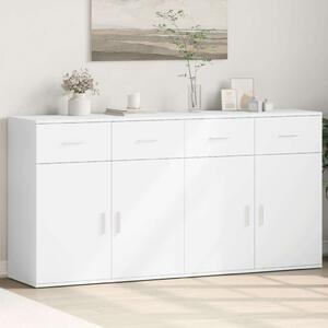 VidaXL Fehér Fa Tálalószekrény - 2 db - 79x38x80 cm