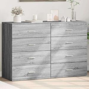 VidaXL 2 db szürke sonoma színű szerelt fa tálalószekrény 60x39x80 cm