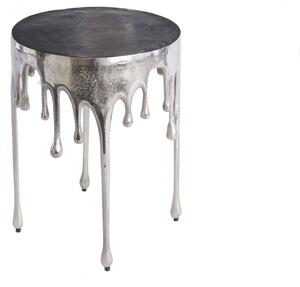 Stílusos dohányzóasztal Gwendolyn 51 cm ezüst