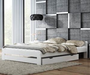 AMI bútorok Euro ágy fenyő 120x200 tömör fehér
