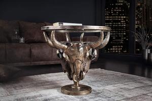 Stílusos dohányzóasztal Randal 56 cm bronz