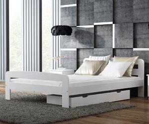 Nastenka ágy 140x200 tömör fenyő fehér