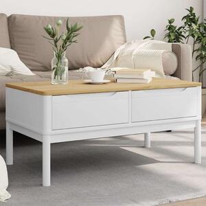 VidaXL FLORO Dohányzóasztal - Fehér - 99x55,5x45 cm