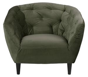 Luxus fotel Nyree - erdei zöld