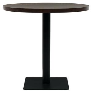 VidaXL kerek, sötét hamuszínű MDF/acél bisztró asztal 80 x 75 cm