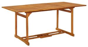 Tömör akácfa kerti étkezőasztal 180 x 90 x 75 cm