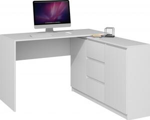 2D3S számítógép asztal komóddal fehér