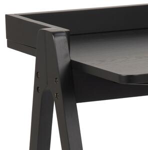 Stílusos íróasztal Nathaly 126 cm - fekete