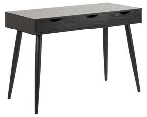 Stílusos íróasztal Nature 110 cm kőris - fekete