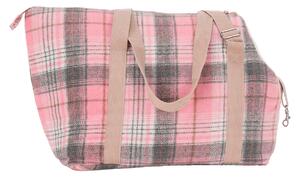 TEMPO-KONDELA MANIK TYP 3, kutyahordozó táska, kicsi, rózsaszín/mintás, 38x25x28cm