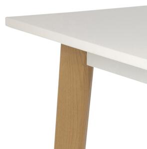 Stílusos íróasztal Niecy 117 cm - fehér