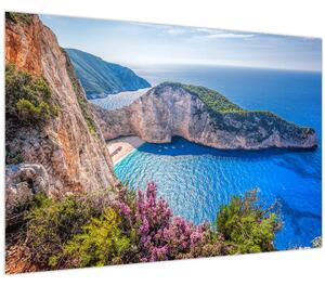 Kép - Navagio strand, Görögország (90x60 cm)
