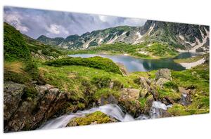 Kép - Kilátás a Rila hegyre (120x50 cm)