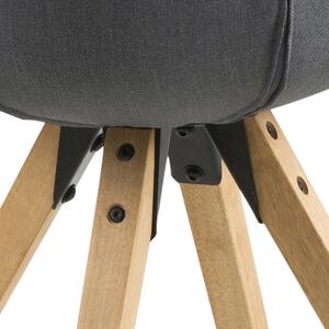 Stílusos szék Nascha - sötétszürke