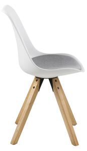 Stílusos szék Nascha fehér-szürke-természetes