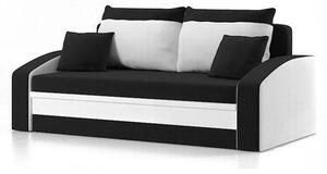 HEWLET kinyitható kanapé Fekete-fehér